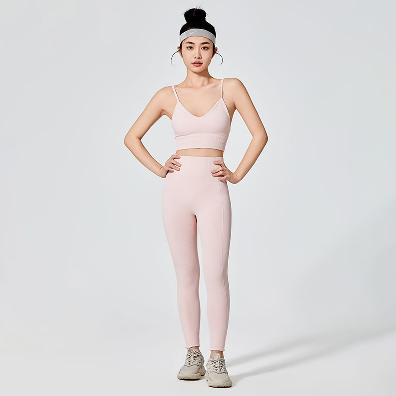 Leggings sport roz pentru femei