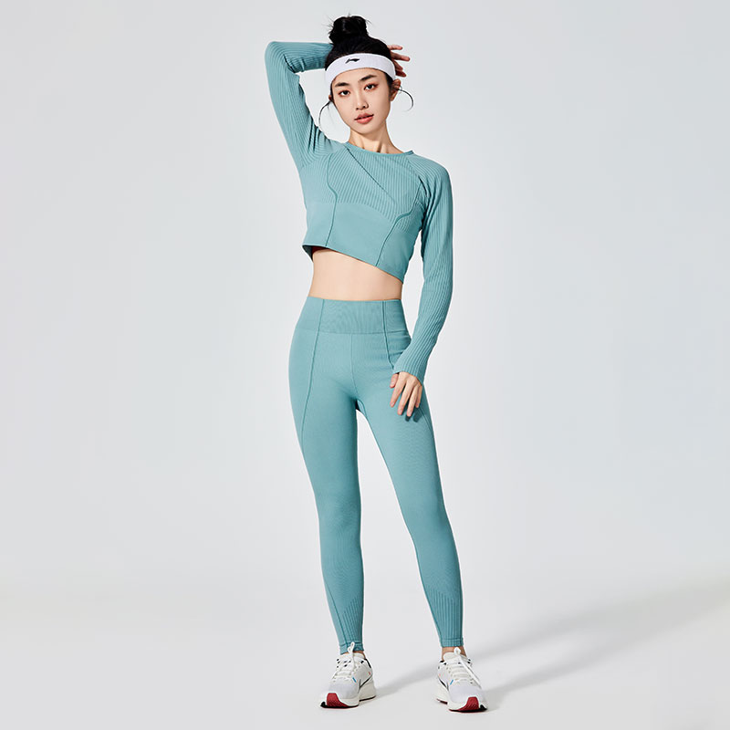 Leggings sport cu vopsire simplă pentru femei